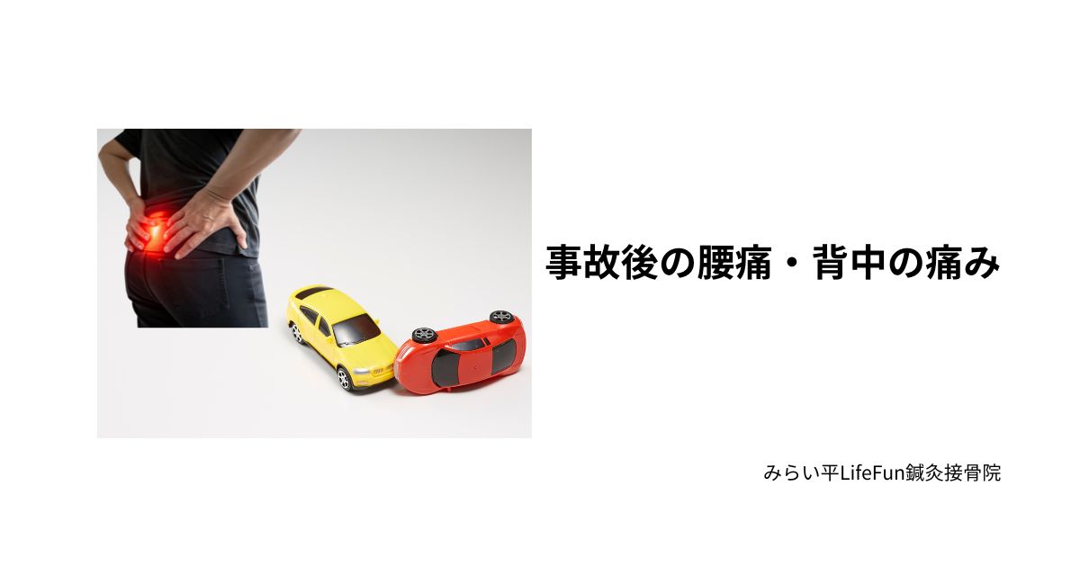つくばみらい市みどりの 交通事故後の腰痛・背中の痛みに対応する整骨院